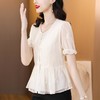 夏季新款，短袖上衣显瘦遮肚洋气设计感钉珠小衫K-4101T1211 商品缩略图2