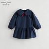 马克珍妮秋装新款 女童学院风裙子娃娃领全棉连衣裙231396 商品缩略图0