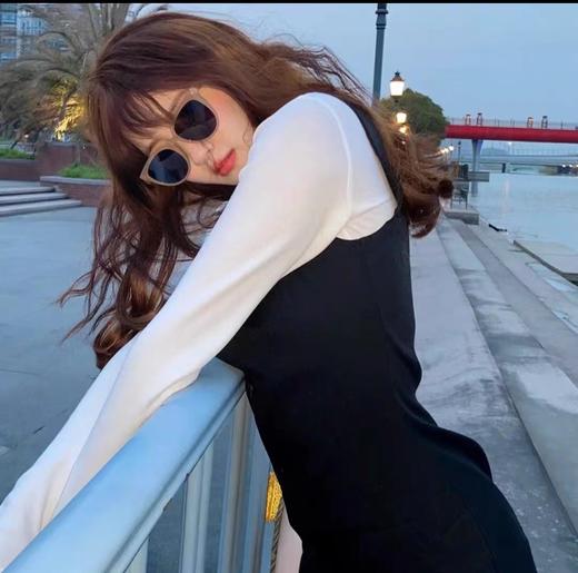 【品牌授权】许红豆同款墨镜女春2023新款茶色眼镜潮防紫外线防晒太阳镜刘亦菲 商品图4