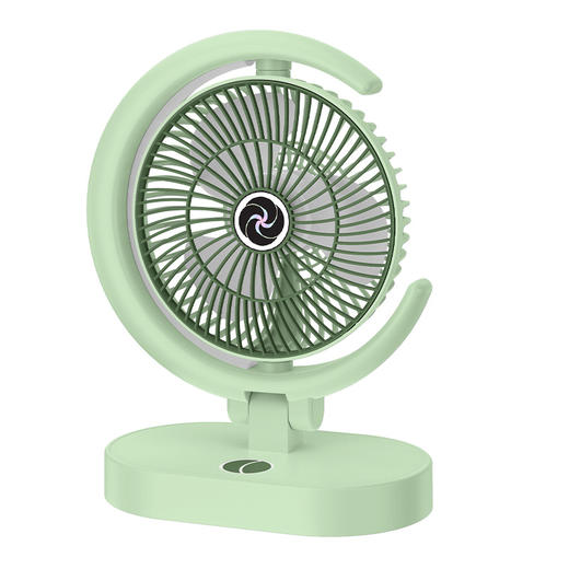 【新款可旋转电风扇】USB充电 办公台式小风扇 家用化妆补光器 便携风扇 四档风速优享夏日舒爽 补光照明持久续航 夜灯设计贴心照明 商品图4