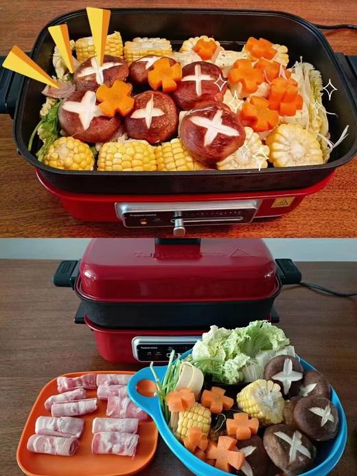 特百惠红色多功能锅煎锅炖锅 商品图3