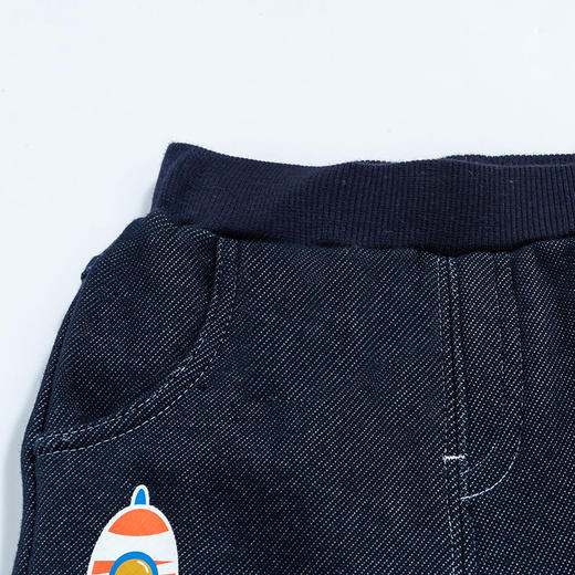 贝贝怡童装男童仿牛仔裤加绒裤子韩版冬装中大儿童休闲裤223K2424
 商品图6