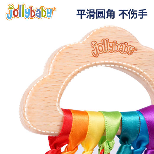 【视觉飘飘乐 促进宝宝触觉发育】Jollybaby手摇铃 让宝宝感知色彩 0-1岁婴幼儿抓握训练安抚玩具 商品图2
