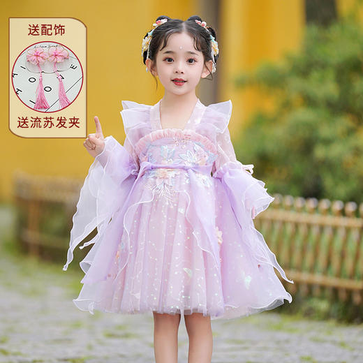 夏季新款，襦裙儿童中国风夏古装裙唐装XWN2616 商品图8