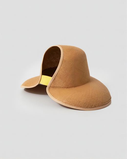 Blanc - June - Biscuit Straw - Yellow Elastic Band - 帽子 - 原色 商品图0