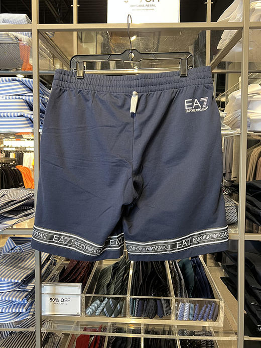 EMPORIO ARMANI/EA EA7阿玛尼 男士夏季棉质松紧带休印花休闲短裤 商品图1
