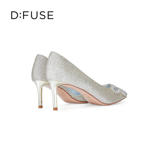 迪芙斯D:FUSE女鞋秋款单鞋女高跟鞋格利特蝴蝶结宴会单鞋女DF33114073 商品图3