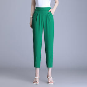 夏简约宽松休闲松紧腰气质修身九分哈伦裤MYX-9408