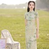 老上海民国风，丝麻旗袍改良时尚连衣裙BJS6379 商品缩略图0