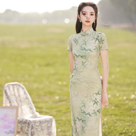 老上海民国风，丝麻旗袍改良时尚连衣裙BJS6379 商品图0