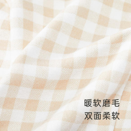 【商场同款】英氏萌娃格纹磨毛立耳帽柔软可爱宝宝帽 商品图2
