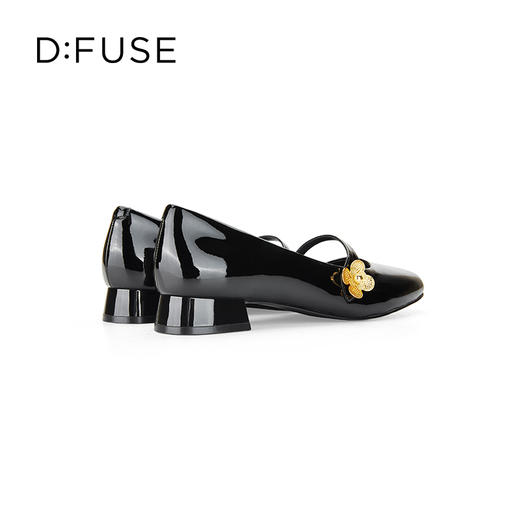 【甜梦少女】迪芙斯D:FUSE女鞋秋款单鞋女玛丽珍鞋漆皮圆头法式复古女鞋DF33111272 商品图6