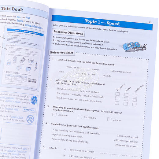 预售 英国CGP教材 Year 7 Catch-Up Workbook KS3七年级数学科学综合教辅3册套装 学练结合 练习含答案 11-12岁 商品图3