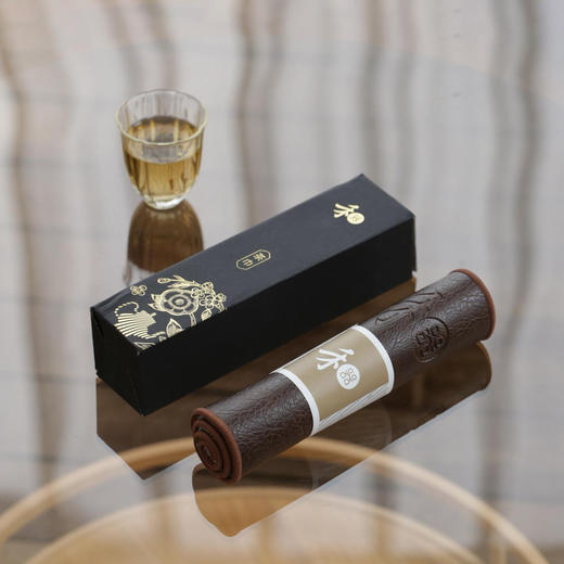 禾器新品皮茶巾高档复古双面禅意吸水简约茶布布垫精美中国风便携 商品图4