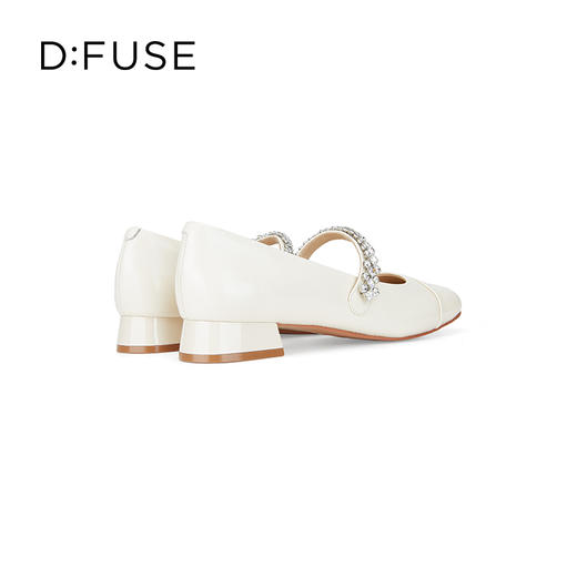 迪芙斯D:FUSE女鞋秋款单鞋女玛丽珍鞋羊皮圆头钻链低跟女鞋DF33111067 商品图3