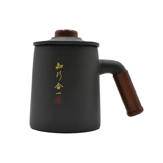 羽诗制造出品 知行合一阳明心学紫砂将军杯 商品图3