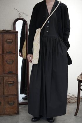 elsa esturgie 前开襟挂脖连衣裙裤V领无袖