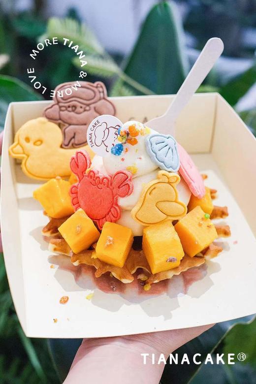 芒果冰激凌华夫饼 商品图0