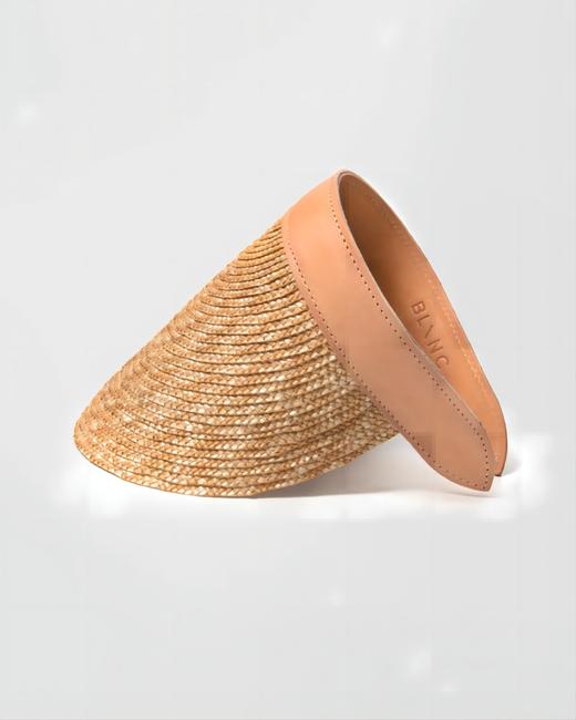 Blanc - Nimos  - NATURAL STRAW - NATURAL LEATHER - 帽子 - 自然色 商品图0