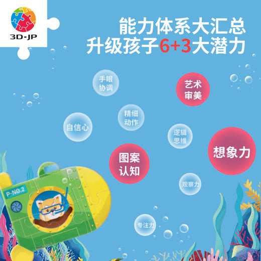 【折扣商品 不退不换】42片 造型儿童拼图套装 T1109 小小拼图家-Pazzy冒险日记-领航员 商品图4
