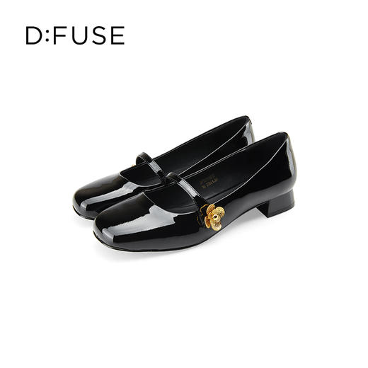 【甜梦少女】迪芙斯D:FUSE女鞋秋款单鞋女玛丽珍鞋漆皮圆头法式复古女鞋DF33111272 商品图5