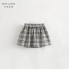 马克珍妮秋装新款 女童全棉黑白格纹百褶短裙 儿童半身裙231585 商品缩略图1