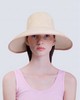 Blanc - June - Natural Straw/Pink Elastic Band - 帽子 - 原色 商品缩略图0