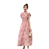 夏季新中式复古樱桃印花连衣裙女装新款小飞袖盘扣改良旗袍裙子 商品缩略图4
