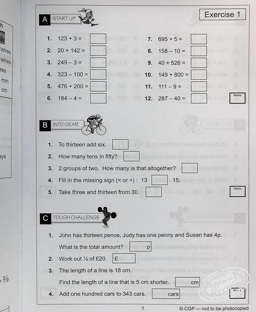 【中商原版】CGP Catch-Up 小学三年级英语数学综合技能练习套装7册 趣味练习 学练结合 英文单词拼写 心算数数 7-8岁 商品图4