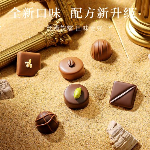 心之SENZ【琉金致臻】9粒手工甘纳许夹心巧克力礼盒 商品图2