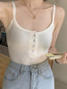 【260g优质全棉吊带背心】夏天纽扣2023新款打底内搭U领 纯欲露背上衣 修身好穿回头率超高 商品缩略图1