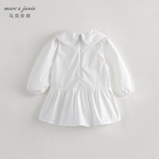 马克珍妮秋装新款 女童学院风裙子娃娃领全棉连衣裙231396 商品图2