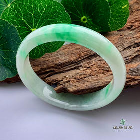 派瑞翡翠 翡翠手镯 糯种 飘花