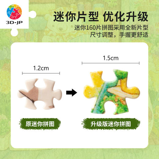 【折扣商品 不退不换】160片 迷你拼图 Q1118 ちっぷ -听说呀，今天是约会的日子 商品图3