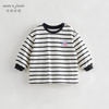 马克珍妮秋装新款 女童全棉条纹长袖T恤 儿童上衣231337 商品缩略图0