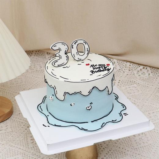 二次元漫画蛋糕—数字可改 商品图2