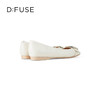 迪芙斯D:FUSE女鞋秋款单鞋女方头羊皮几何扣柔软舒适平底鞋DF33111081 商品缩略图3