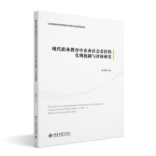 现代职业教育中企业社会责任的实现机制与评价研究 霍丽娟 北京大学出版社 商品图0