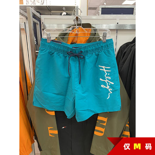 Tommy Hilfiger/汤米 男士夏季印花抽绳网格内衬5英寸沙滩裤 商品图0