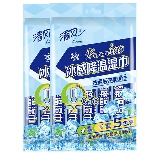 【官方自营】清风运动降温湿巾5包/提 商品图6