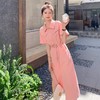 粉色设计感开叉牛仔连衣裙女2023夏装新款高端精致小众法式裙子 商品缩略图2