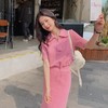 2023夏季新款女装时尚休闲短款T恤+半身裙两件套温柔风休闲套装女 商品缩略图2