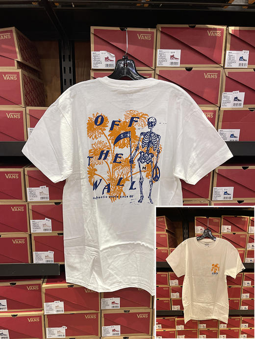 春夏新款  VANS/万斯 男士圆领透气LOGO印花短袖T恤 商品图2