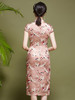 新款复古，真丝缎日常改良旗袍连衣裙OY21687 商品缩略图3