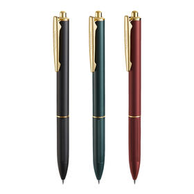 齐心 X5 金属按动中性笔 子弹头 0.5mm