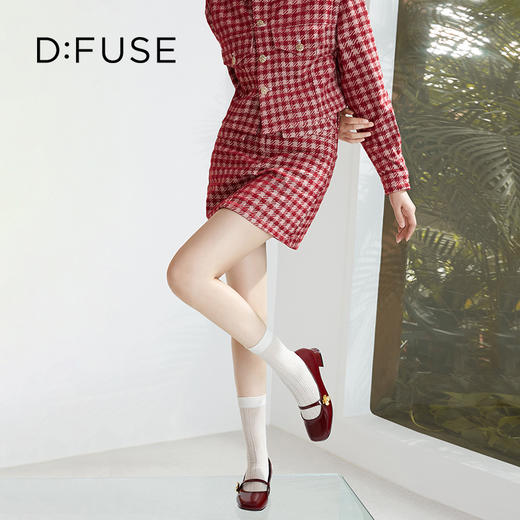 【甜梦少女】迪芙斯D:FUSE女鞋秋款单鞋女玛丽珍鞋漆皮圆头法式复古女鞋DF33111272 商品图7