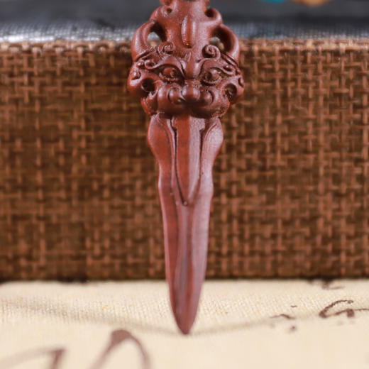 雷击枣木狮咬剑吊坠 商品图2