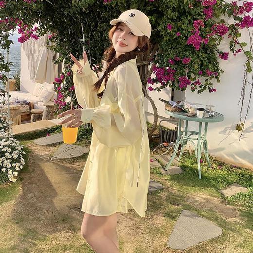 天丝防晒休闲套装女夏高级感时尚活泼减龄衬衫运动阔腿短裤两件套 商品图3