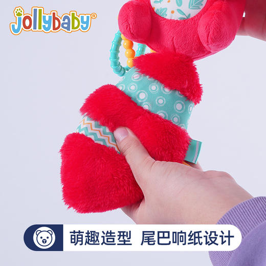 【内置摇铃的熊猫安抚挂件】Jolybaby萌趣车床挂件 宝宝安抚玩偶婴幼儿推车玩具 商品图2