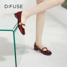 【甜梦少女】迪芙斯D:FUSE女鞋秋款单鞋女玛丽珍鞋漆皮圆头法式复古女鞋DF33111272